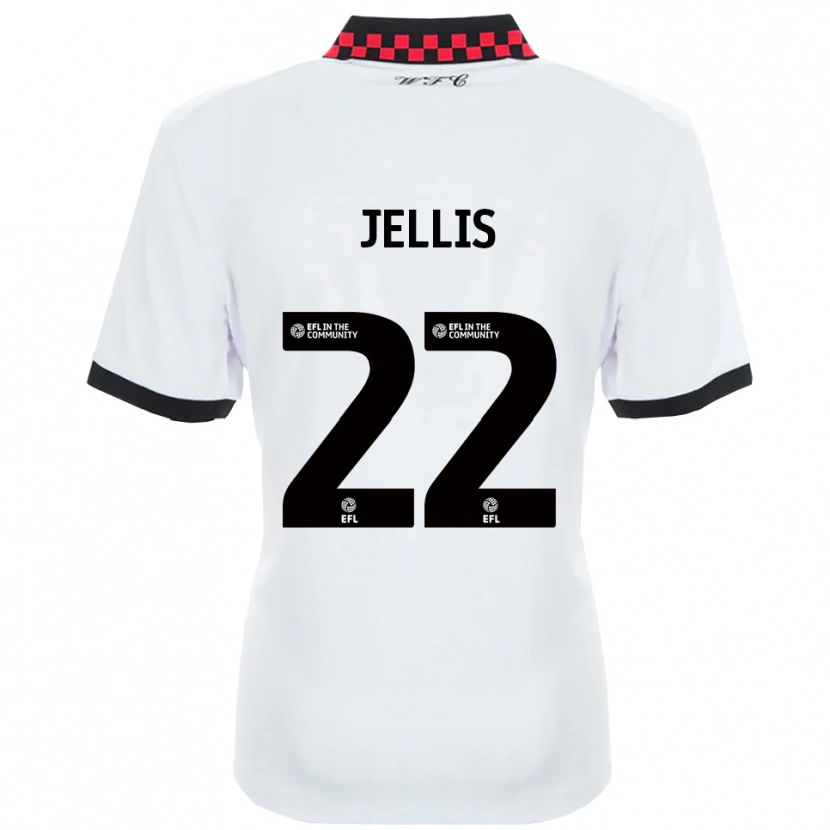 Danxen Damen Jamie Jellis #22 Weiß Schwarz Auswärtstrikot Trikot 2025/26 T-Shirt Schweiz