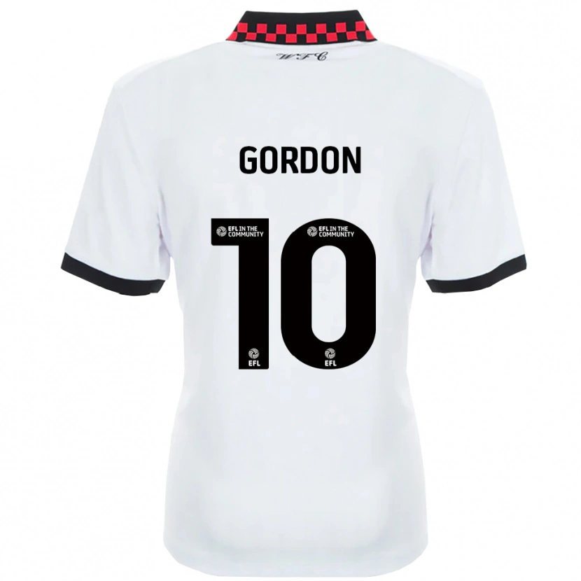 Danxen Damen Josh Gordon #10 Weiß Schwarz Auswärtstrikot Trikot 2025/26 T-Shirt Schweiz