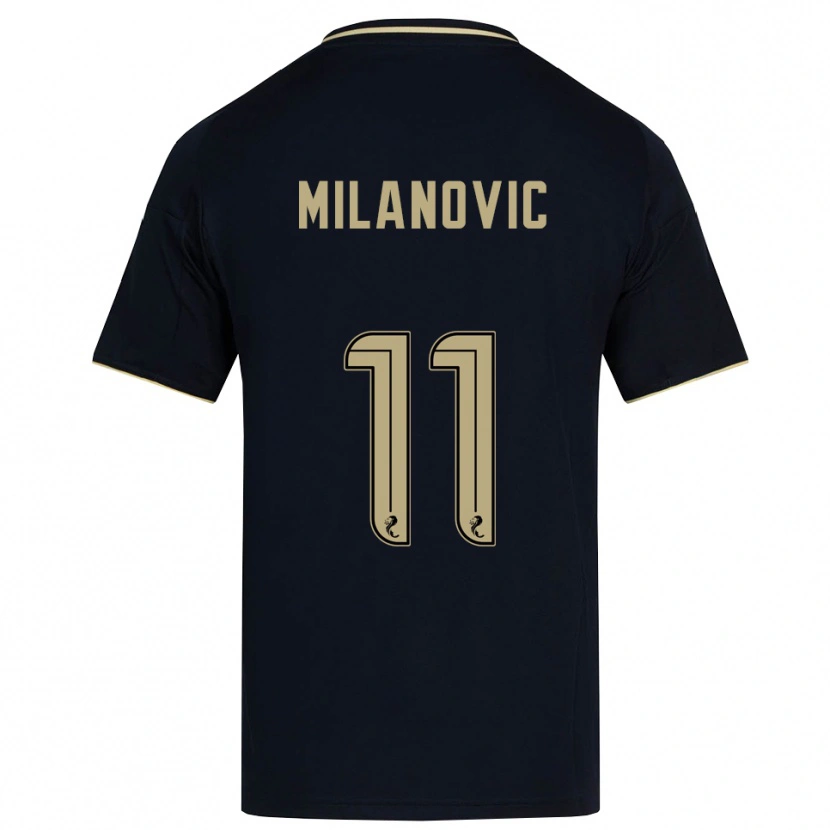 Danxen Damen Nicolas Milanovic #11 Marine Gold Auswärtstrikot Trikot 2025/26 T-Shirt Schweiz