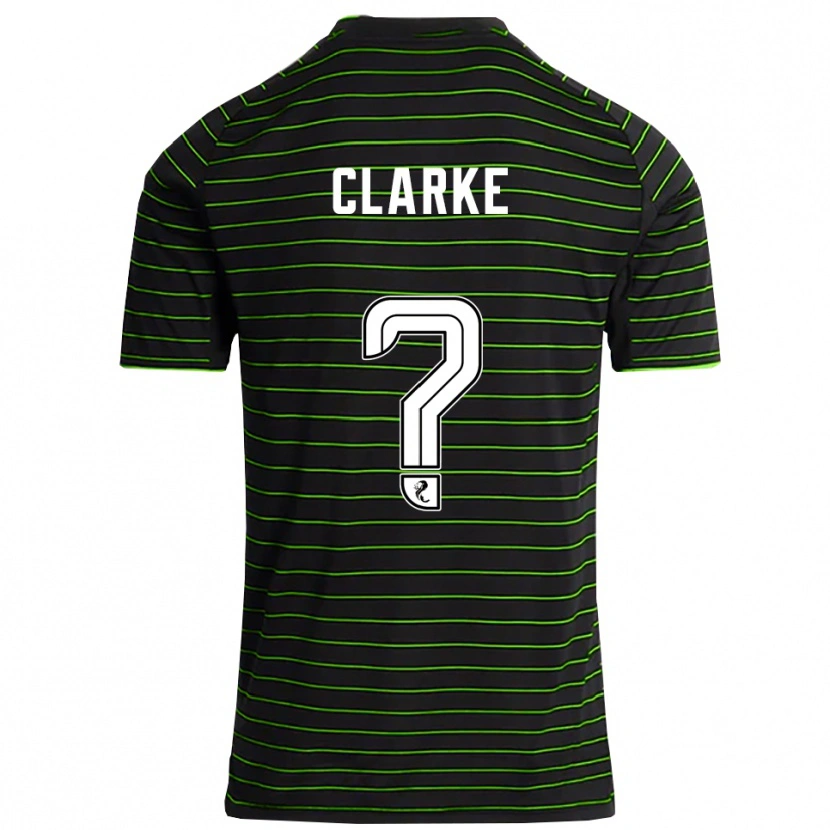 Danxen Damen Josh Clarke #0 Schwarz Grün Auswärtstrikot Trikot 2025/26 T-Shirt Schweiz