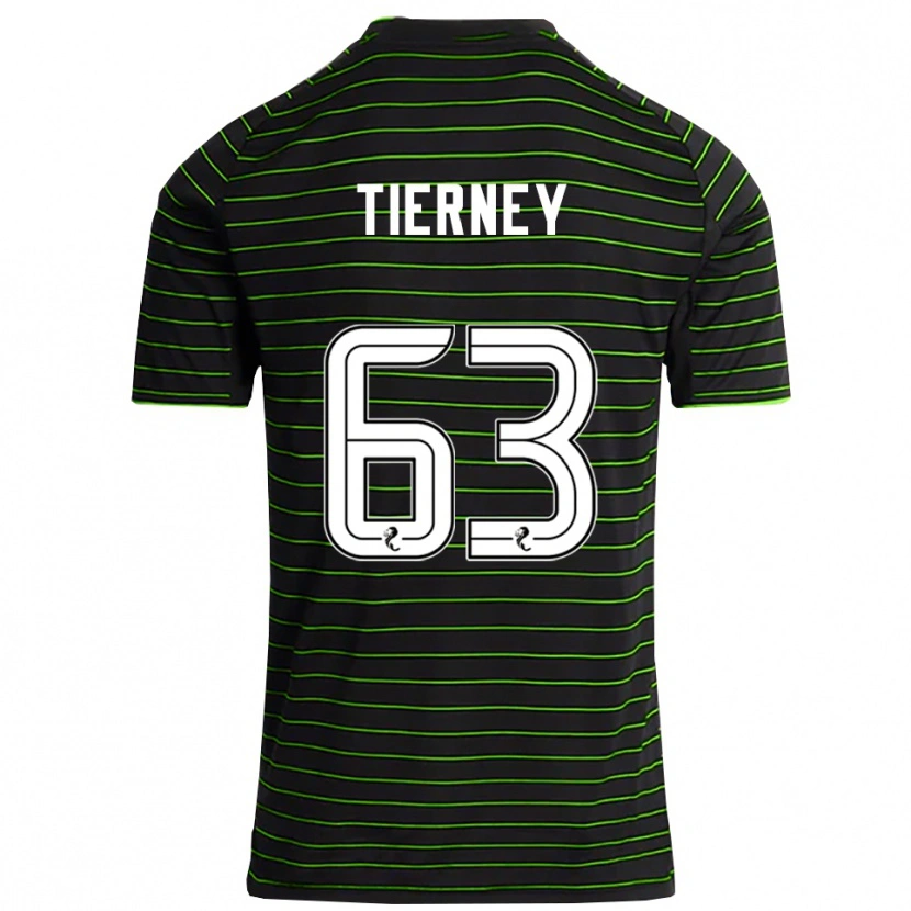 Danxen Damen Kieran Tierney #63 Schwarz Grün Auswärtstrikot Trikot 2025/26 T-Shirt Schweiz