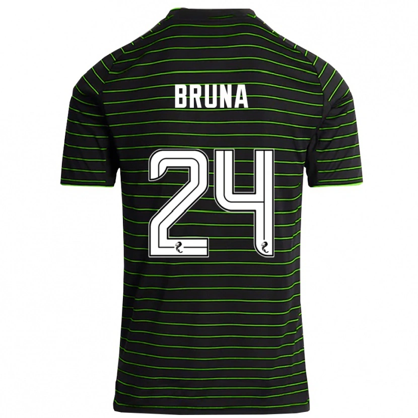 Danxen Damen Bruna Lourenço #24 Schwarz Grün Auswärtstrikot Trikot 2025/26 T-Shirt Schweiz