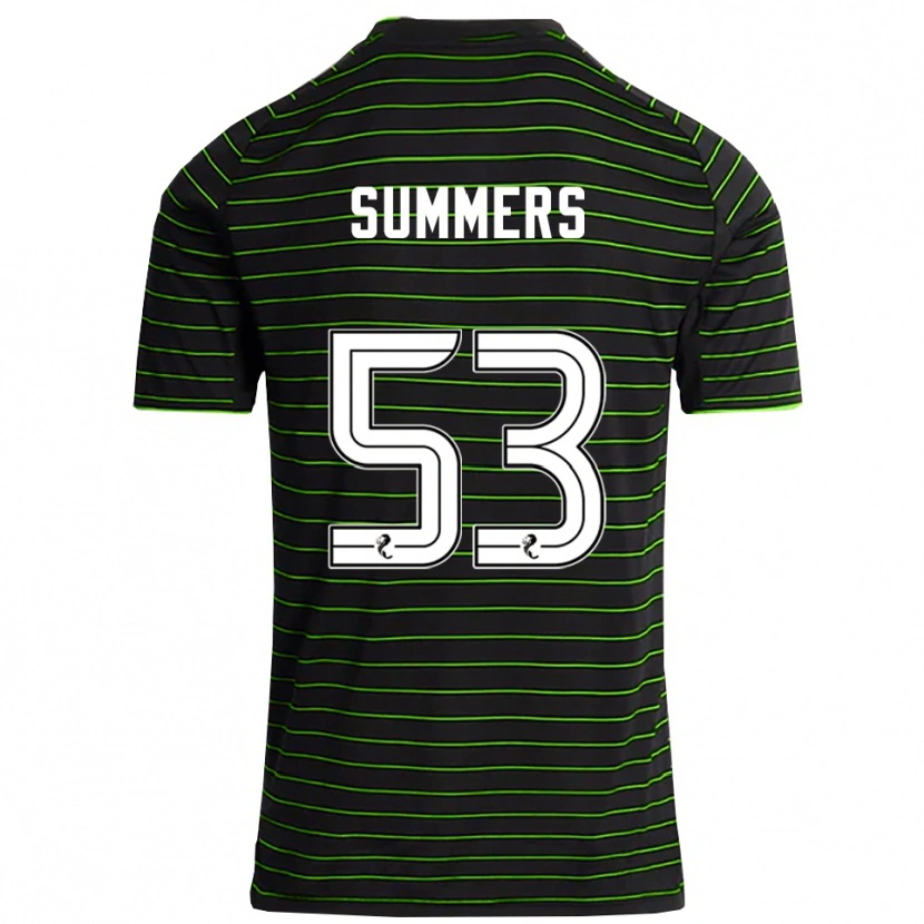 Danxen Damen Ben Summers #53 Schwarz Grün Auswärtstrikot Trikot 2025/26 T-Shirt Schweiz
