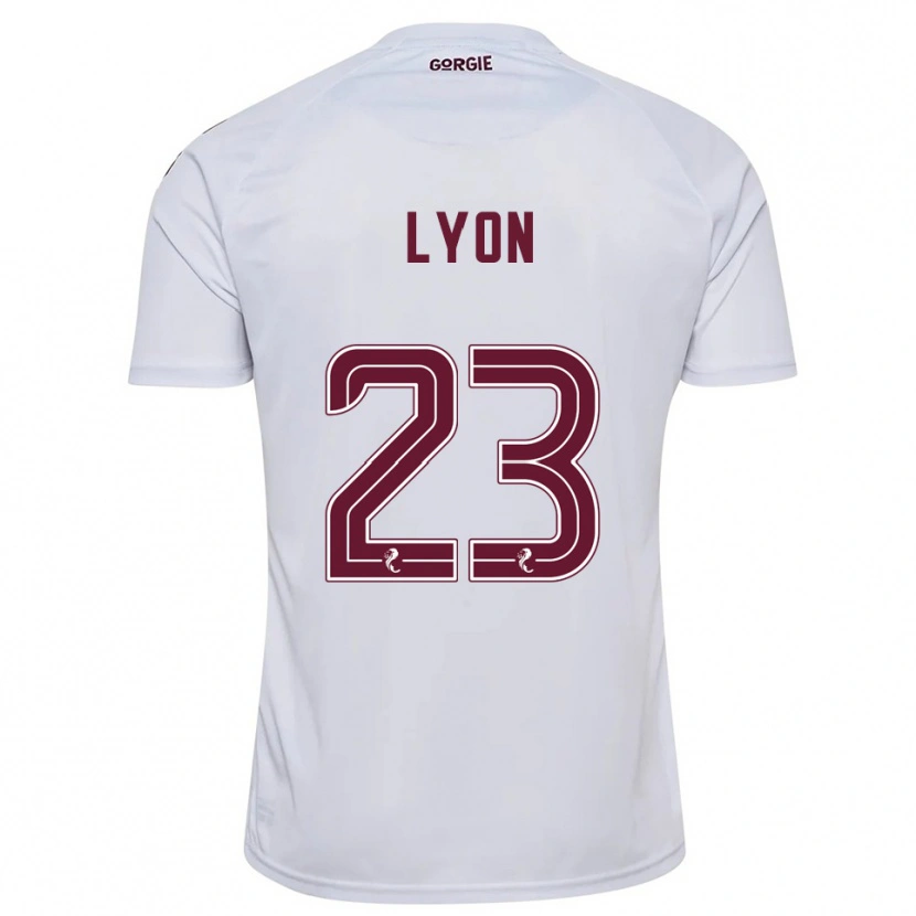 Danxen Damen Jack Lyon #23 Weiß Burgunderrot Auswärtstrikot Trikot 2025/26 T-Shirt Schweiz