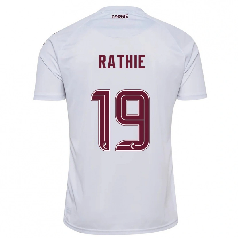 Danxen Damen Luke Rathie #19 Weiß Burgunderrot Auswärtstrikot Trikot 2025/26 T-Shirt Schweiz
