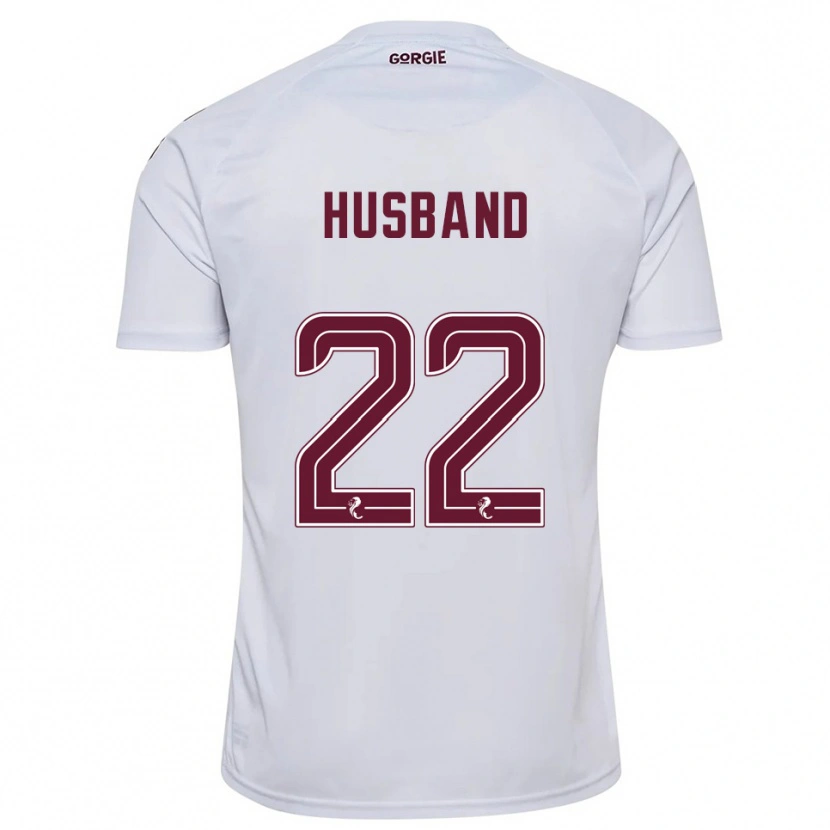 Danxen Damen Jessica Husband #22 Weiß Burgunderrot Auswärtstrikot Trikot 2025/26 T-Shirt Schweiz