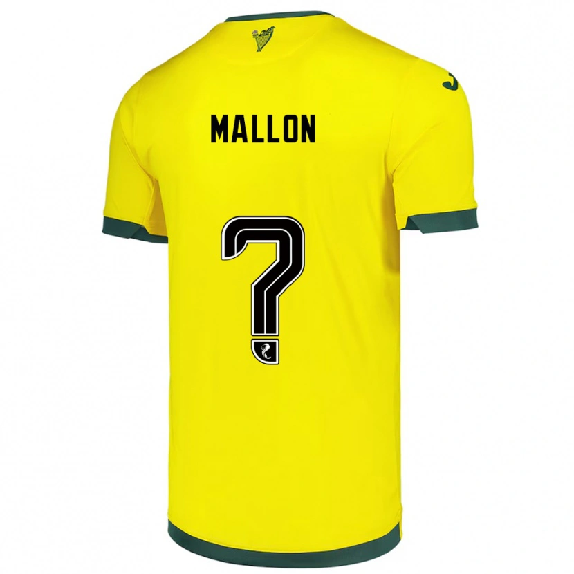 Danxen Damen Ryan Mallon #0 Gelb Grün Auswärtstrikot Trikot 2025/26 T-Shirt Schweiz