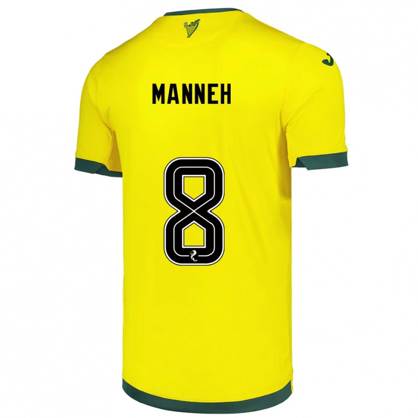 Danxen Damen Alasana Manneh #8 Gelb Grün Auswärtstrikot Trikot 2025/26 T-Shirt Schweiz