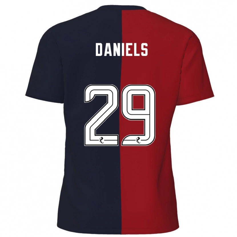Danxen Damen Djenairo Daniels #29 Rot Marine Auswärtstrikot Trikot 2025/26 T-Shirt Schweiz