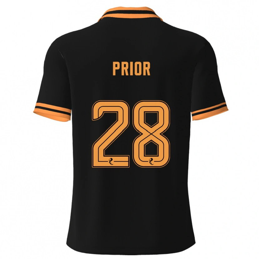 Danxen Damen Jérôme Prior #28 Schwarz Gelb Auswärtstrikot Trikot 2025/26 T-Shirt Schweiz