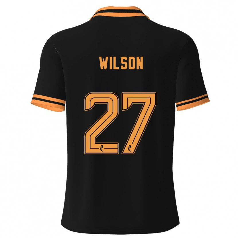 Danxen Damen Danny Wilson #27 Schwarz Gelb Auswärtstrikot Trikot 2025/26 T-Shirt Schweiz