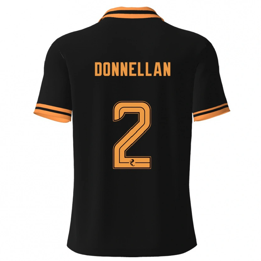 Danxen Damen Shaun Donnellan #2 Schwarz Gelb Auswärtstrikot Trikot 2025/26 T-Shirt Schweiz