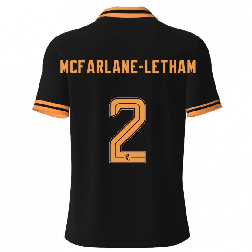 Danxen Damen Jay Mcfarlane-Letham #2 Schwarz Gelb Auswärtstrikot Trikot 2025/26 T-Shirt Schweiz
