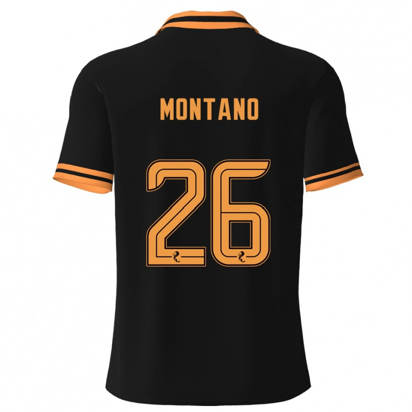 Danxen Damen Cristian Montano #26 Schwarz Gelb Auswärtstrikot Trikot 2025/26 T-Shirt Schweiz