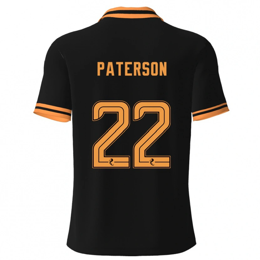 Danxen Damen Maura Paterson #22 Schwarz Gelb Auswärtstrikot Trikot 2025/26 T-Shirt Schweiz