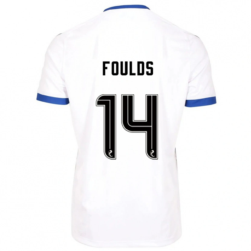 Danxen Damen Matty Foulds #14 Weiß Blau Auswärtstrikot Trikot 2025/26 T-Shirt Schweiz