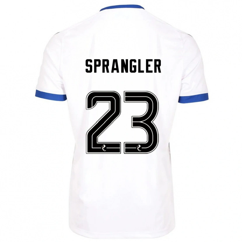 Danxen Damen Sven Sprangler #23 Weiß Blau Auswärtstrikot Trikot 2025/26 T-Shirt Schweiz