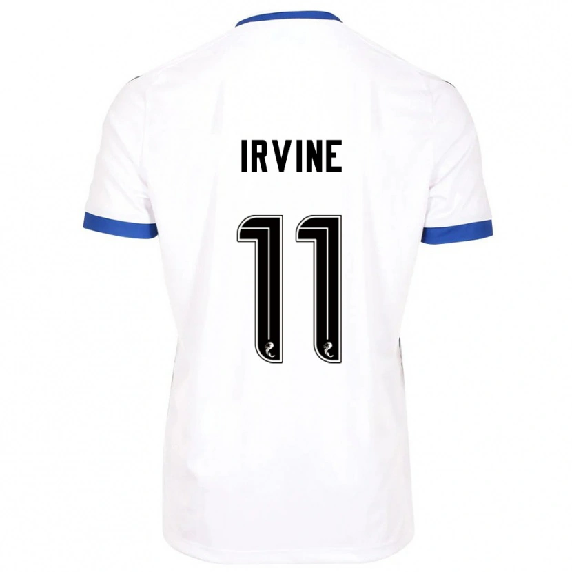 Danxen Damen Niamh Irvine #11 Weiß Blau Auswärtstrikot Trikot 2025/26 T-Shirt Schweiz