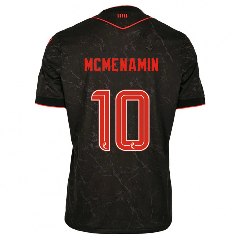Danxen Damen Conor Mcmenamin #10 Schwarz Rot Auswärtstrikot Trikot 2025/26 T-Shirt Schweiz