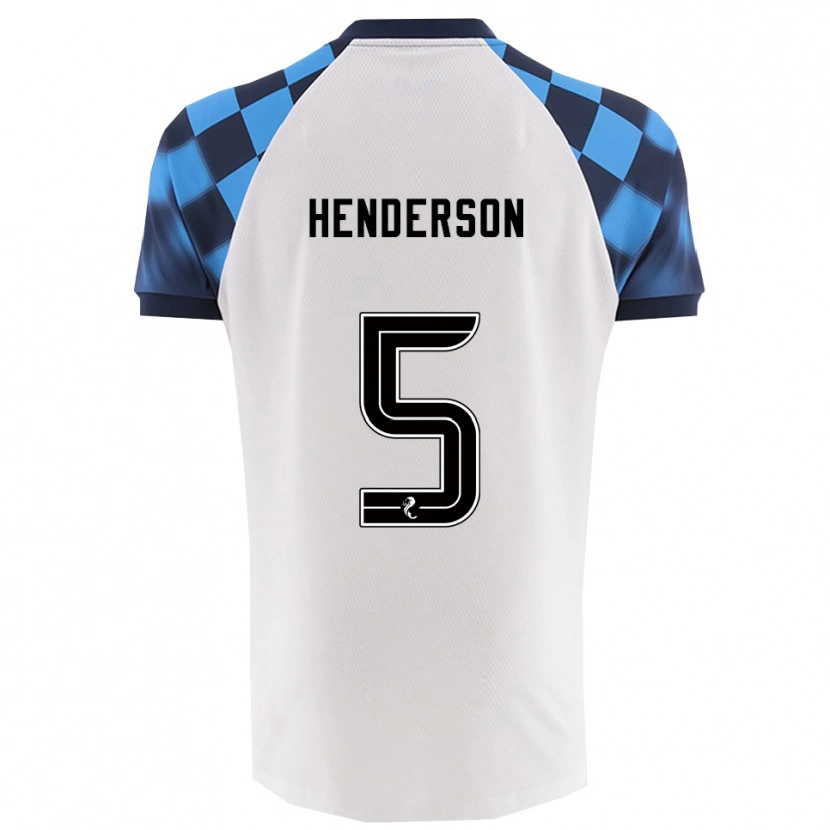 Danxen Damen Liam Henderson #5 Weiß Himmelblau Auswärtstrikot Trikot 2025/26 T-Shirt Schweiz