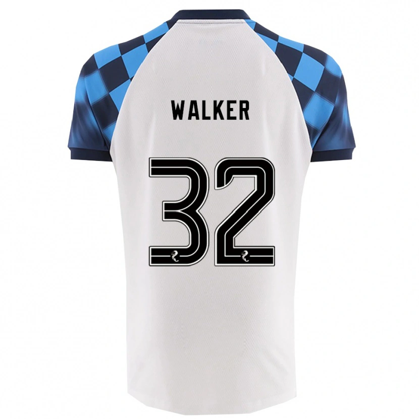 Danxen Damen Rhys Walker #32 Weiß Himmelblau Auswärtstrikot Trikot 2025/26 T-Shirt Schweiz