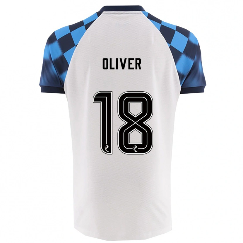 Danxen Damen Gary Oliver #18 Weiß Himmelblau Auswärtstrikot Trikot 2025/26 T-Shirt Schweiz