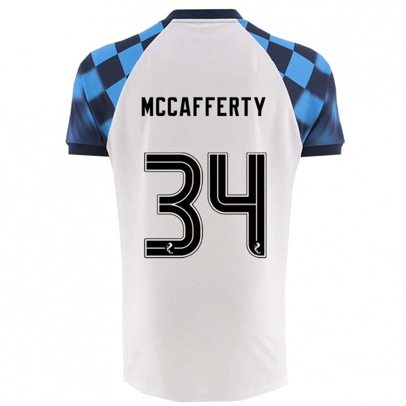 Danxen Damen Flynn Mccafferty #34 Weiß Himmelblau Auswärtstrikot Trikot 2025/26 T-Shirt Schweiz