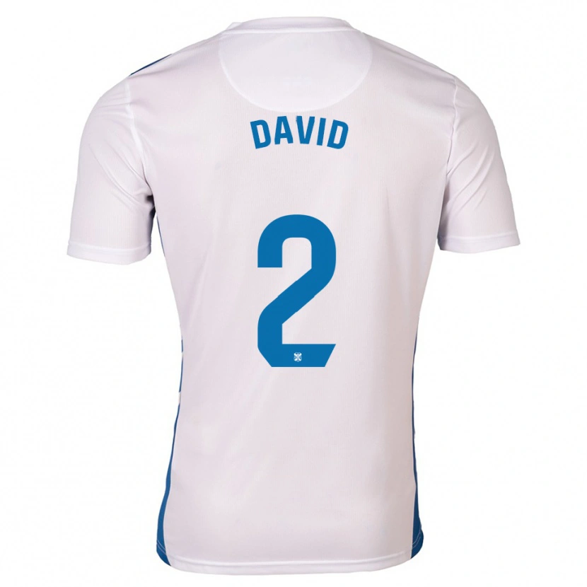 Danxen Kinder David Rodríguez #2 Weiß Blau Heimtrikot Trikot 2025/26 T-Shirt Schweiz