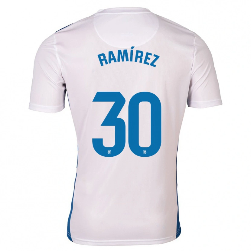 Danxen Kinder Álex Ramírez #30 Weiß Blau Heimtrikot Trikot 2025/26 T-Shirt Schweiz