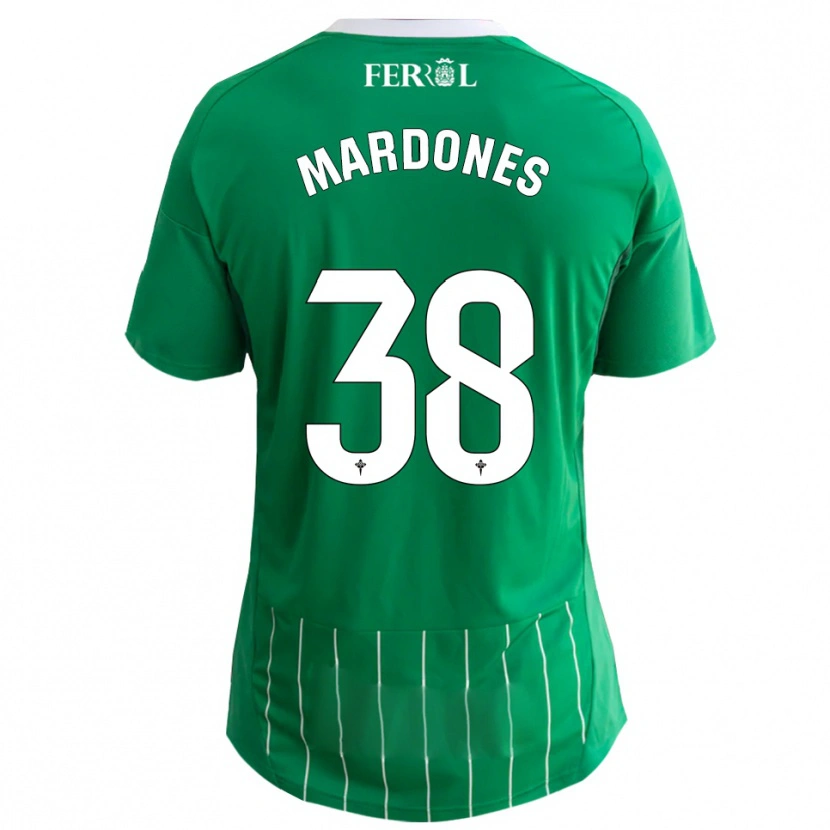Danxen Kinder Alvaro Mardones #38 Grün Weiß Heimtrikot Trikot 2025/26 T-Shirt Schweiz