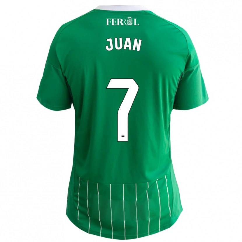 Danxen Kinder Álvaro Juan #7 Grün Weiß Heimtrikot Trikot 2025/26 T-Shirt Schweiz