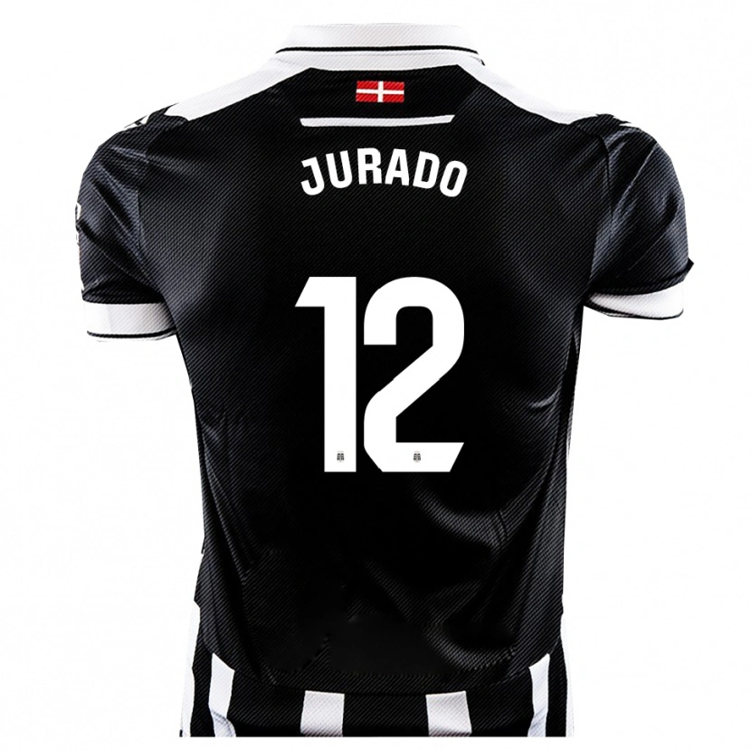 Danxen Kinder Marc Jurado #12 Schwarz Weiß Heimtrikot Trikot 2025/26 T-Shirt Schweiz