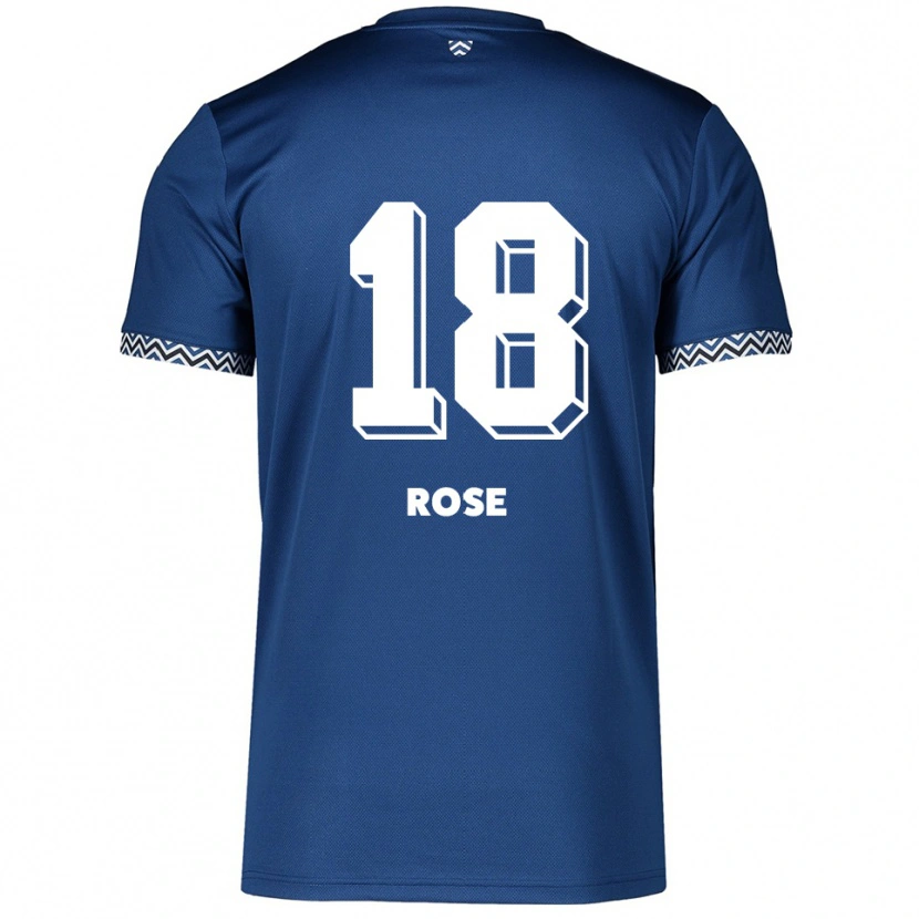 Danxen Kinder Rafael Rose #18 Marineblau Weiß Heimtrikot Trikot 2025/26 T-Shirt Schweiz