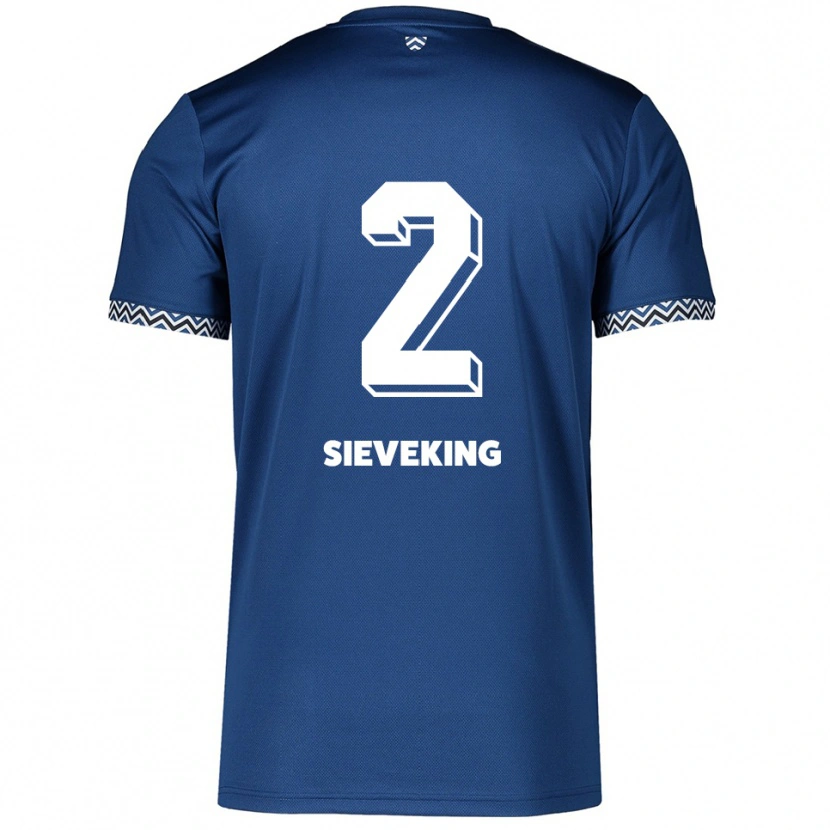 Danxen Kinder Antonio Sieveking #2 Marineblau Weiß Heimtrikot Trikot 2025/26 T-Shirt Schweiz