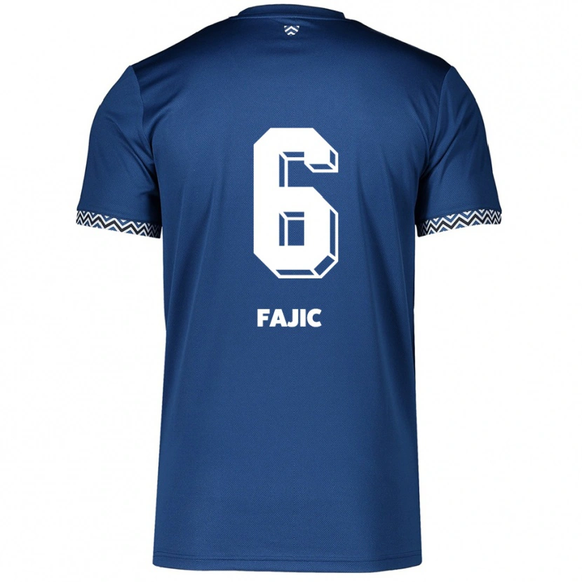 Danxen Kinder Suat Fajic #6 Marineblau Weiß Heimtrikot Trikot 2025/26 T-Shirt Schweiz