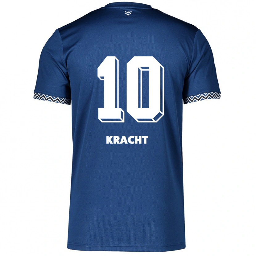 Danxen Kinder Julien-Noah Kracht #10 Marineblau Weiß Heimtrikot Trikot 2025/26 T-Shirt Schweiz