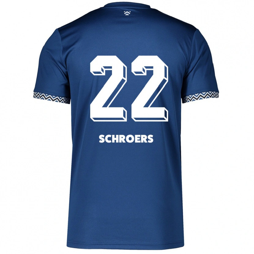 Danxen Kinder Mika Schroers #22 Marineblau Weiß Heimtrikot Trikot 2025/26 T-Shirt Schweiz