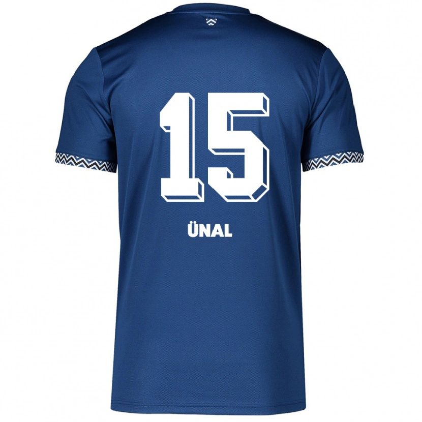 Danxen Kinder Erkay Ünal #15 Marineblau Weiß Heimtrikot Trikot 2025/26 T-Shirt Schweiz