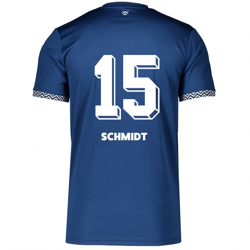 Danxen Kinder Pia Schmidt #15 Marineblau Weiß Heimtrikot Trikot 2025/26 T-Shirt Schweiz
