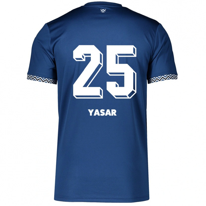 Danxen Kinder Eyyüb Yasar #25 Marineblau Weiß Heimtrikot Trikot 2025/26 T-Shirt Schweiz