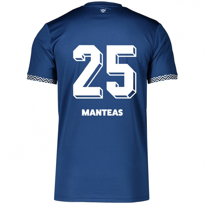 Danxen Kinder Jacqueline Manteas #25 Marineblau Weiß Heimtrikot Trikot 2025/26 T-Shirt Schweiz
