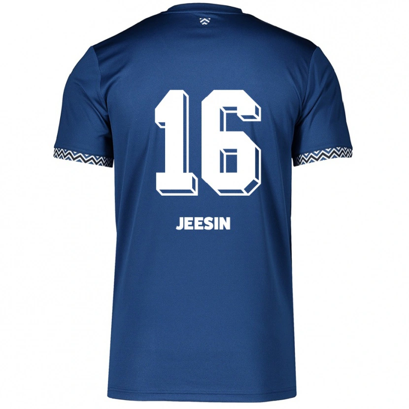 Danxen Kinder Jenath Jeesin #16 Marineblau Weiß Heimtrikot Trikot 2025/26 T-Shirt Schweiz