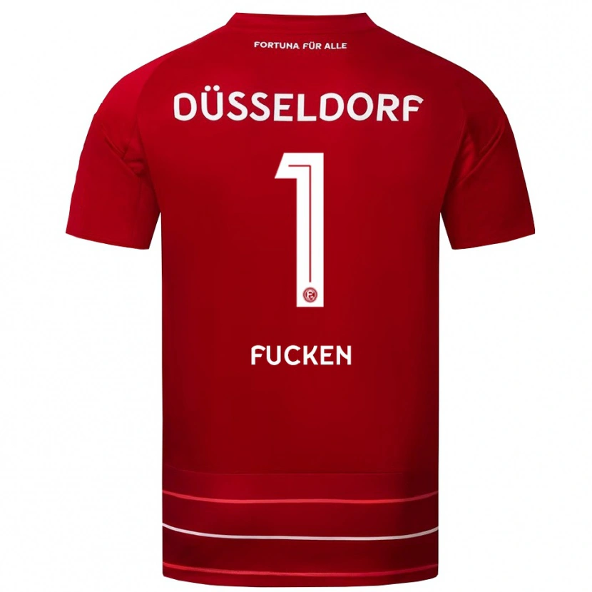 Danxen Kinder Kilian Fucken #1 Rot Weiß Heimtrikot Trikot 2025/26 T-Shirt Schweiz