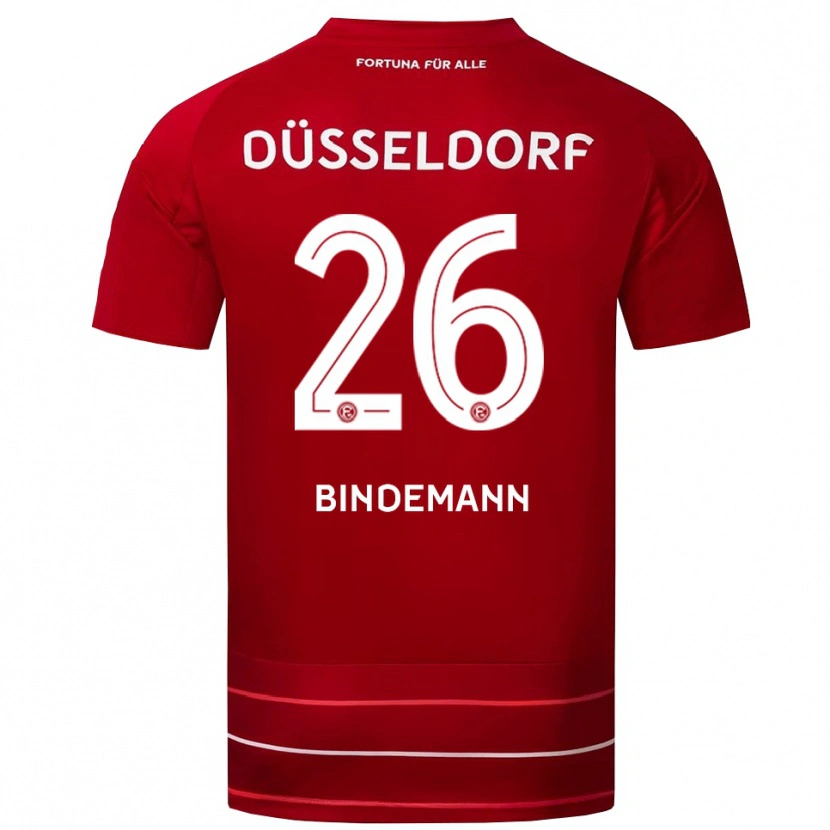 Danxen Kinder Deniz Bindemann #26 Rot Weiß Heimtrikot Trikot 2025/26 T-Shirt Schweiz