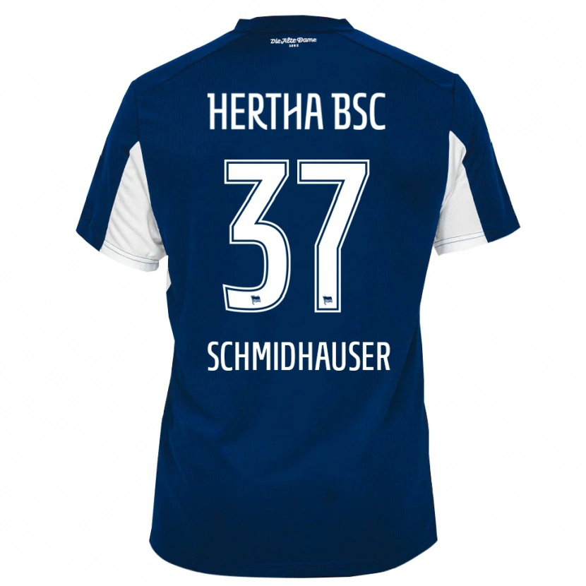 Danxen Kinder Oliver Schmidhauser #37 Weiß Blau Heimtrikot Trikot 2025/26 T-Shirt Schweiz