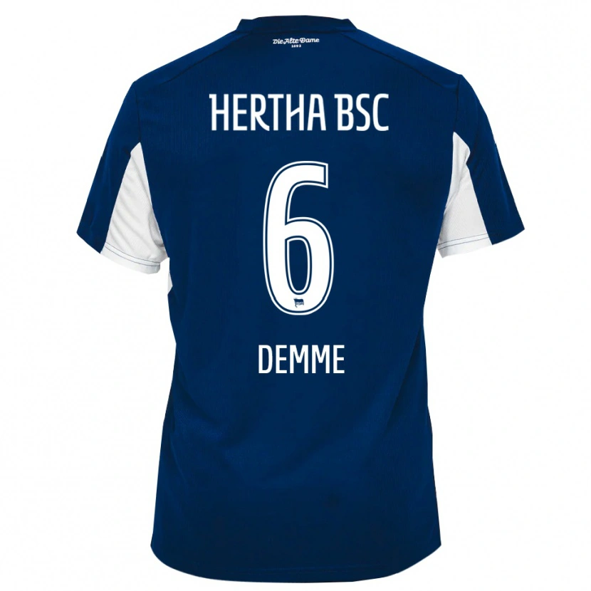 Danxen Kinder Diego Demme #6 Weiß Blau Heimtrikot Trikot 2025/26 T-Shirt Schweiz