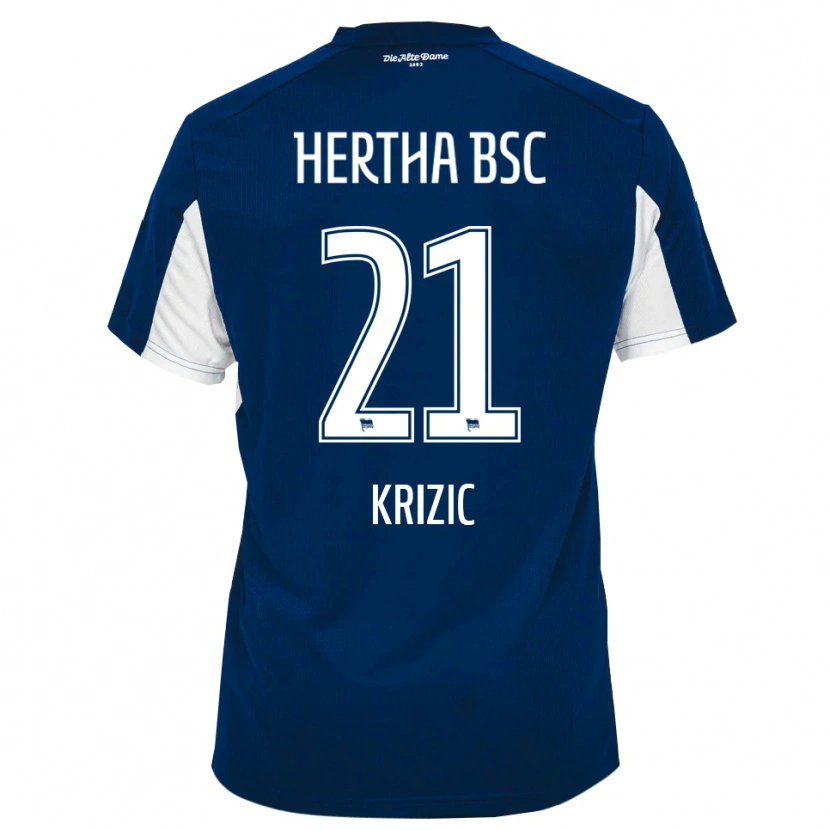 Danxen Kinder Ivan Krizic #21 Weiß Blau Heimtrikot Trikot 2025/26 T-Shirt Schweiz