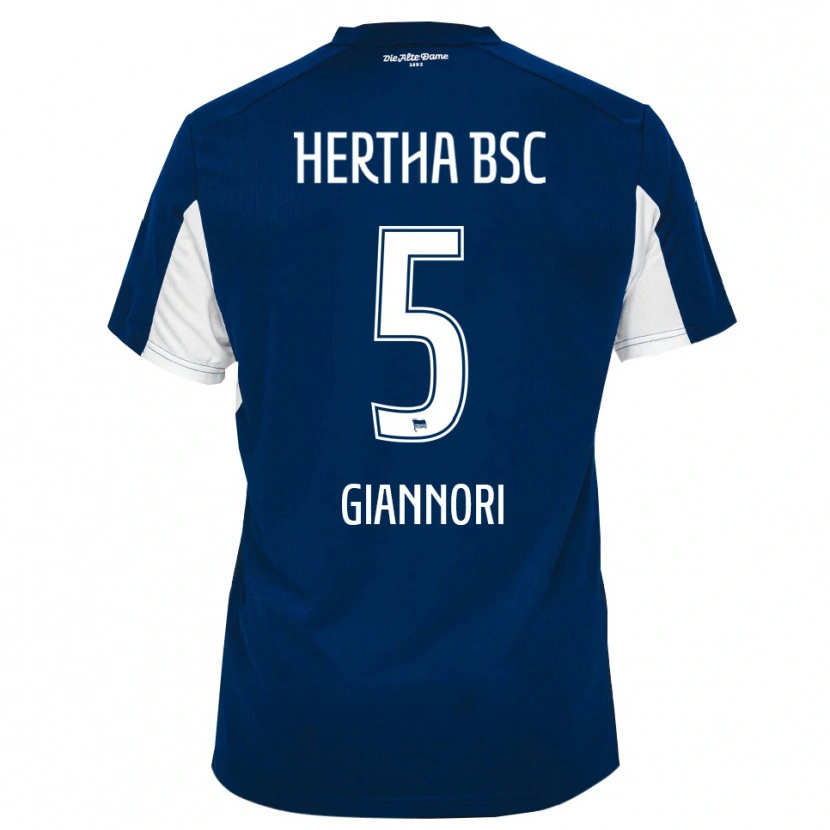 Danxen Kinder Nora Giannori #5 Weiß Blau Heimtrikot Trikot 2025/26 T-Shirt Schweiz