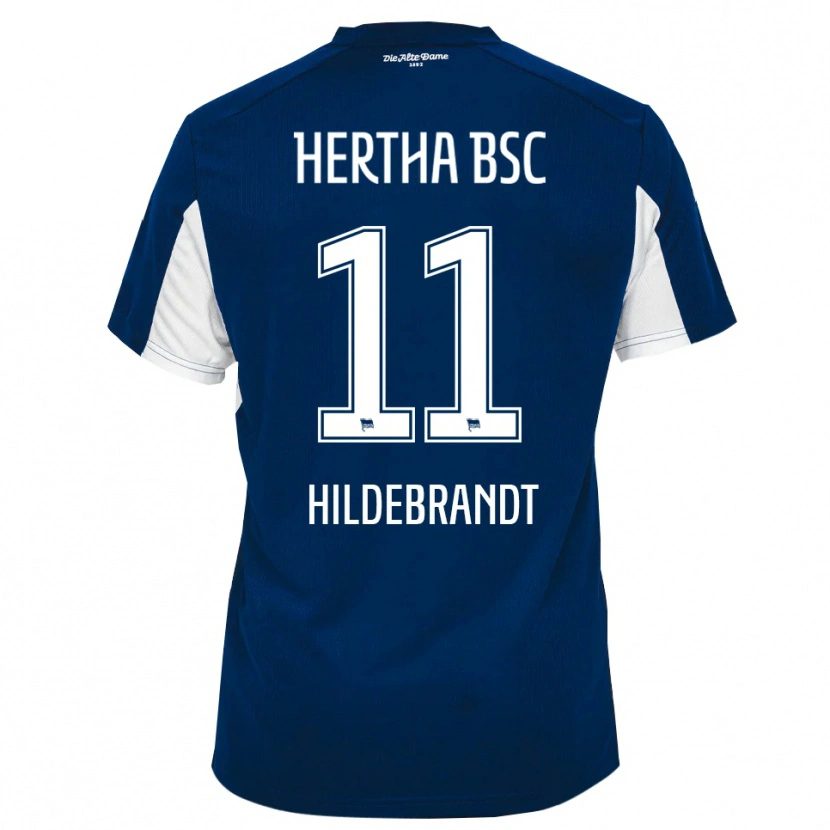 Danxen Kinder Niklas Hildebrandt #11 Weiß Blau Heimtrikot Trikot 2025/26 T-Shirt Schweiz