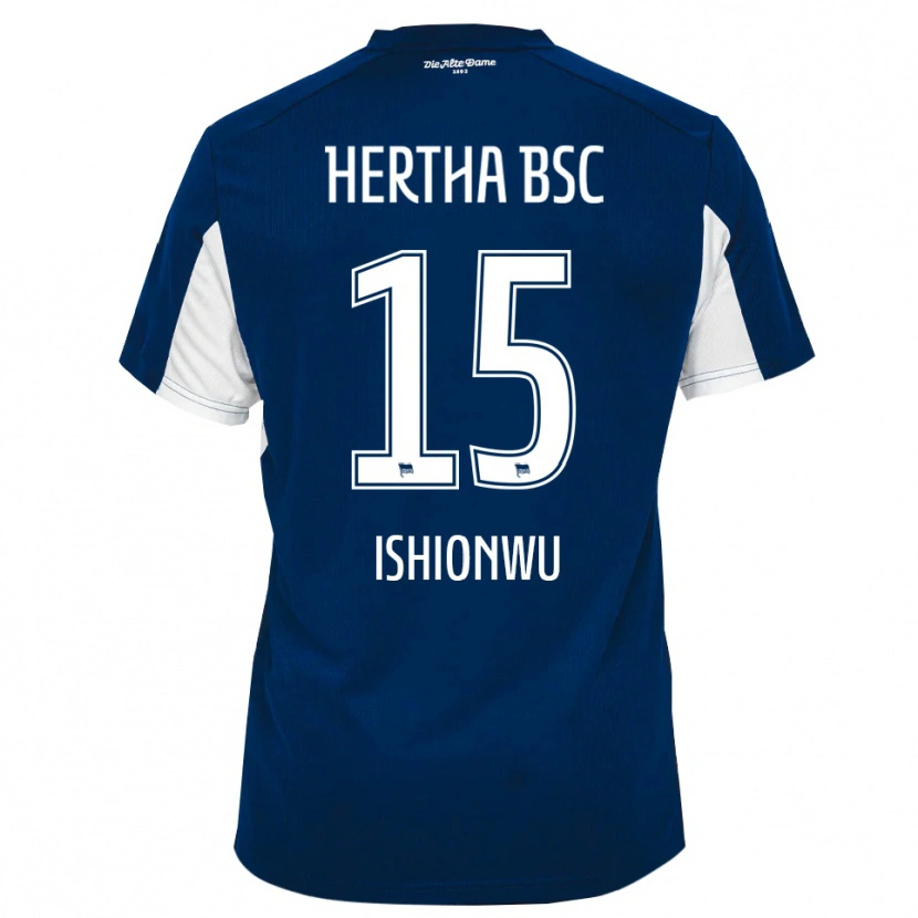Danxen Kinder Chima Ishionwu #15 Weiß Blau Heimtrikot Trikot 2025/26 T-Shirt Schweiz